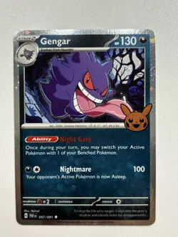 POKEMON GENGAR TRICK OR TRADE HOLO 2024 Stage 2 Brand New -singular card- HP 130 - Image 1