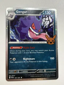 POKEMON GENGAR TRICK OR TRADE HOLO 2024 Stage 2 Brand New -singular card- HP 130 - Image 3