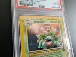 2000 POKEMON TCG BLACK STAR PROMO #13 VENUSAUR - HOLO PSA 8 NM-MT with SWIRL - Image 4