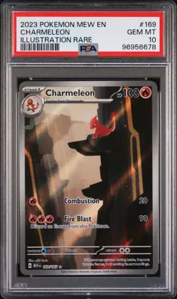 PSA 10 Charmeleon 169/165 Scarlet & Violet 151 Pokemon TCG Illustration Rare - Image 1