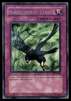 Yu-Gi-Oh TCG Yugi the Destiny #PCY-001 Windstorm of Etaqua Prismatic ScR NM - Image 1