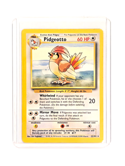 Pidgeotto 22/102 Rare Non-Holo LP POKEMON TCG WOTC Base Set Unlimited English - Image 3