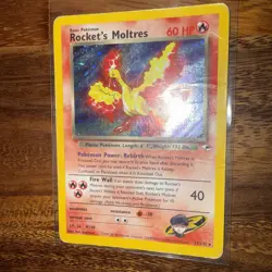 Pokemon TCG Rockets Moltres Holo Rare Card 12/132 Gym Heroes - Image 4