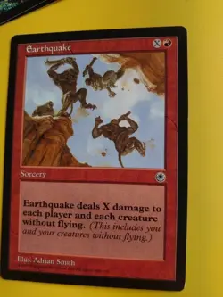 Eathquake. Portal sorcery rare Magic the Gathering Card. - Image 2