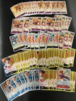 One Piece 106 Card Lot Collection - All Nami! Foils Included OP09-050 - Image 1