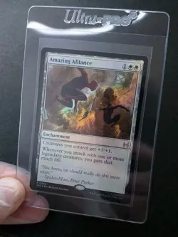 Amazing Alliance mtg Rare FOIL Spider Man Magic: The Gathering - Image 1