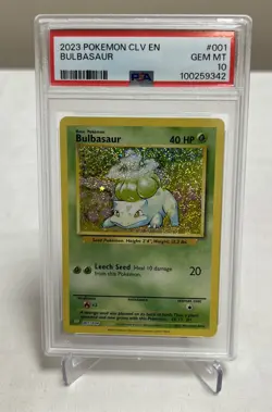 2023 Pokemon TCG Classic CLV EN #001 Bulbasaur PSA 10 - Image 1