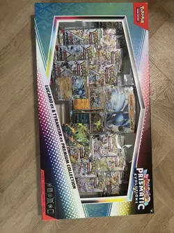 Pokemon TCG Prismatic Evolutions Lucario Ex + Tyranitar Ex Premium Collection - Image 1