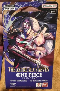 (10) One Piece TCG: The Azure Sea's Seven Sleeved Booster OP-14 English. - Image 2