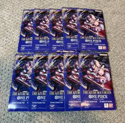 One Piece TCG The Azure Sea’s Seven OP-14 Sleeved Booster Pack Lot Of 10 Sealed - Image 1