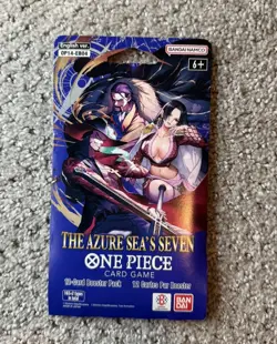 One Piece TCG The Azure Sea’s Seven OP-14 Sleeved Booster Pack Lot Of 10 Sealed - Image 2