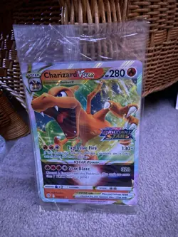 Pokemon TCG: Charizard VSTAR 018/172 Brilliant Stars JUMBO Ultra Rare - Image 1
