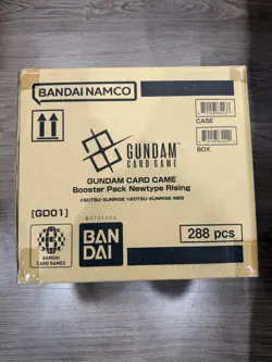 Gundam Trading Card Game Booster Box Case Sealed Newtype Rising GD01 (12 boxes) - Image 1