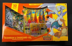 Pokemon TCG Reshiram & Charizard GX Premium Collection Box - Damaged Box - Image 1