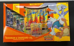 Pokemon TCG Reshiram & Charizard GX Premium Collection Box - Damaged Box - Image 5