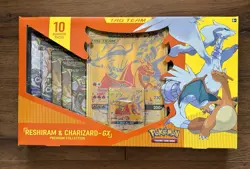 Pokemon TCG Reshiram & Charizard-GX Premium Collection Box - Box Damaged - Image 1