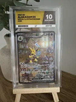 Pokemon TCG English 151 Alakazam EX 201/165 - Graded Ace 10 - Image 2