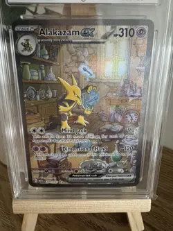 Pokemon TCG English 151 Alakazam EX 201/165 - Graded Ace 10 - Image 4
