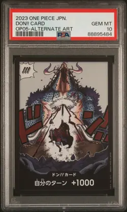 2023 One Piece CCG Don!! Card Japanese PSA 10 - Luffy Kaido - Image 1