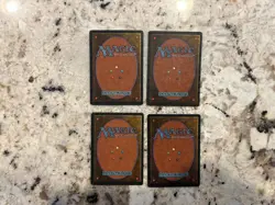 Red Elemental Blast x4 - Magic the Gathering Revised Red Elemental Blast Played - Image 2