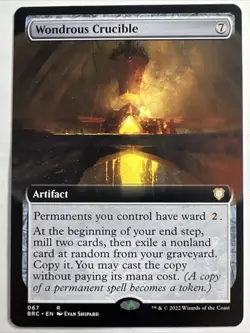 Mtg Wondrous Crucible Rare Extended Art Brother's War - Image 1
