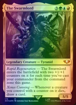 THE SWARMLORD FOIL PROMO - Warhammer 40k - MTG - Magic the Gathering [Excellent] - Image 1