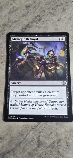 Strategic Betrayal Tarkir: Dragonstorm Regular Sorcery Uncommon MTG NM - Image 1