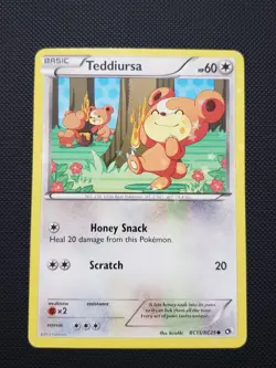 Teddiursa RC15/RC25 Holo Legendary Treasures Pokemon TCG MP-HP CB1S1 - Image 1