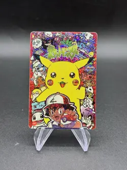 Pikachu Holo Pokemon Vintage Pocket Monsters Vending Prism Sticker 102 - Image 1