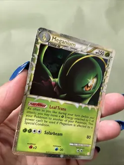 Pokemon Meganium Prime 109/123 HeartGold SoulSilver HGSS EN LP - Image 3