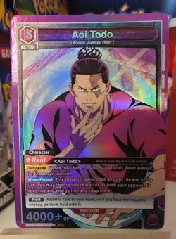 Union Arena TCG Jujutsu Kaisen Aoi Todo (SR) UE03BT/JJK-1-081 - Image 1