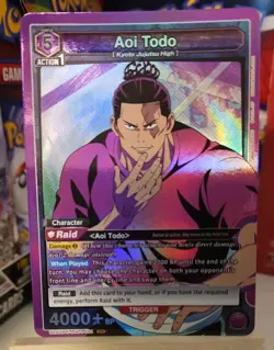 Union Arena TCG Jujutsu Kaisen Aoi Todo (SR) UE03BT/JJK-1-081 - Image 2