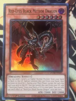 Yugioh: Red-Eyes Black Meteor Dragon - DUNE-EN095 - Super Rare - 1st Edition NM - Image 1