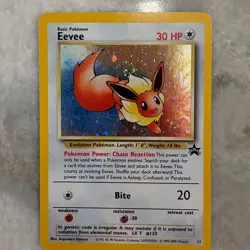 Pokemon TCG Eevee #11 Black Star Holo Promo Card 1999 WOTC - Image 1