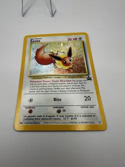 Pokemon TCG Eevee #11 Black Star Holo Promo Card 1999 WOTC Lp/NM - Image 2