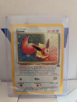 Pokemon TCG Eevee #11 Black Star Holo Promo Card 1999 WOTC Lp/NM - Image 1