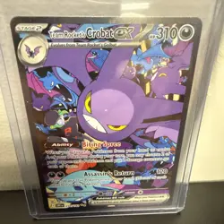 Pokemon TCG Team Rockets Crobat EX Destined Rivals #234/182 Sir NM - Image 1