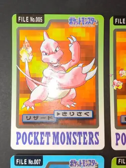 Charmander 004 005 Pokemon Card BANDAI Carddass Japanese Charmeleon lot eb139 - Image 5
