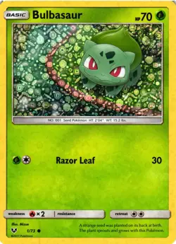 Pokemon TCG Bulbasaur 1/73 General Mills Promo Holo Shining Legends VLP - Image 1