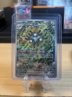 Pokemon TCG Magneton SVP 159 Surging Sparks Pokemon Center Stamped - Image 1