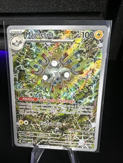 Pokemon TCG Magneton SVP 159 Surging Sparks Pokemon Center Stamped - Image 1