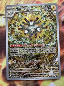 Pokemon TCG Magneton SVP 159 Promo Surging Sparks Pokemon Center Stamped - Image 1