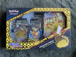Pokemon TCG Crown Zenith Pikachu VMAX Special Collection Box New & Sealed! 820650851889 - Image 1
