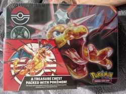 2023 Pokemon TCG Charizard Fall Collector Treasure Chest Tin [Factory Sealed] - Image 1