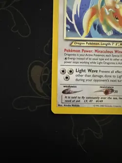 Pokemon TCG Light Dragonite Neo Destiny Holo Card 14/105 Unlimited Rare - Image 4