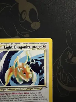 Pokemon TCG Light Dragonite Neo Destiny Holo Card 14/105 Unlimited Rare - Image 5