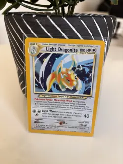Pokemon TCG Light Dragonite Neo Destiny Holo Card 14/105 Unlimited Rare - Image 1