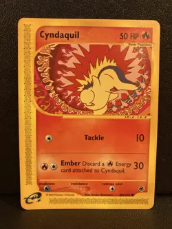 Cyndaquil 105/165 Expedition Common Pokemon TCG Card LP - Image 1