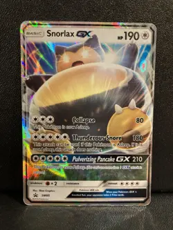 Snorlax GX SM05 Black Star Promo Sun & Moon Pokemon TCG Card 2016 MP - Image 1