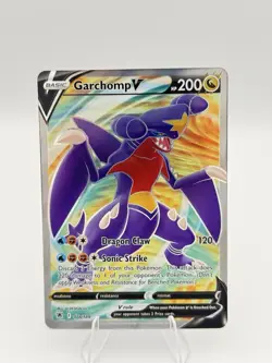 Pokemon TCG Astral Radiance Garchomp V Full Art Ultra Rare Holo Card 178/189 NM - Image 2
